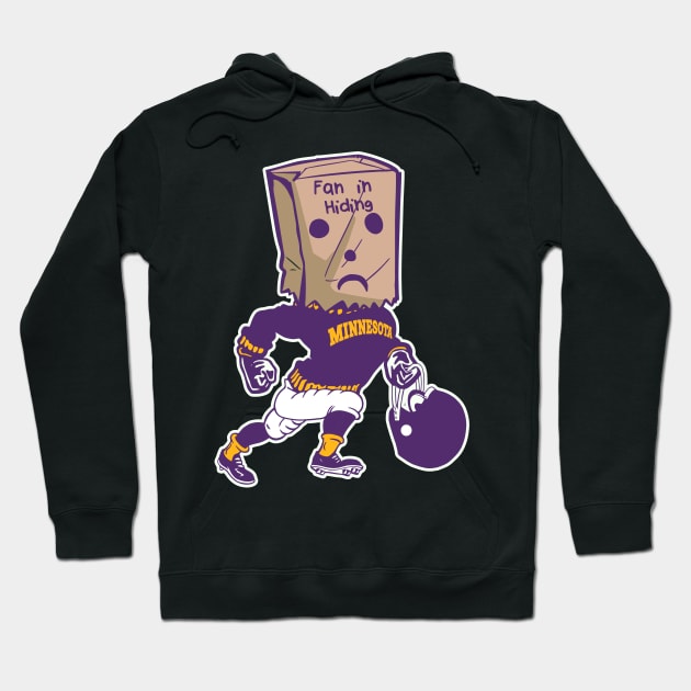 Minnesota Fan In Hiding Hoodie by darklordpug